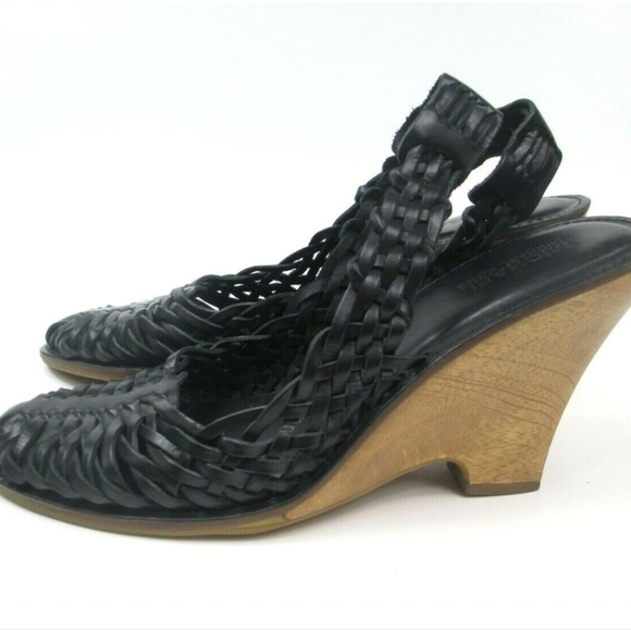 Vintage Michael kors wedges slingback leather sandals size 6M - Picture 1 of 11